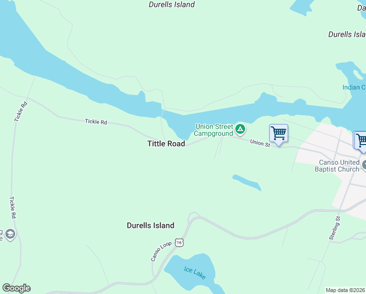 map of restaurants, bars, coffee shops, grocery stores, and more near 1 Tickle Road in Canso