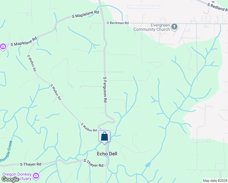 map of restaurants, bars, coffee shops, grocery stores, and more near 18438 South Ferguson Road in Oregon City