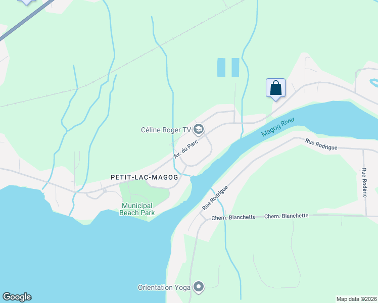 map of restaurants, bars, coffee shops, grocery stores, and more near 850 Avenue du Parc in Sherbrooke