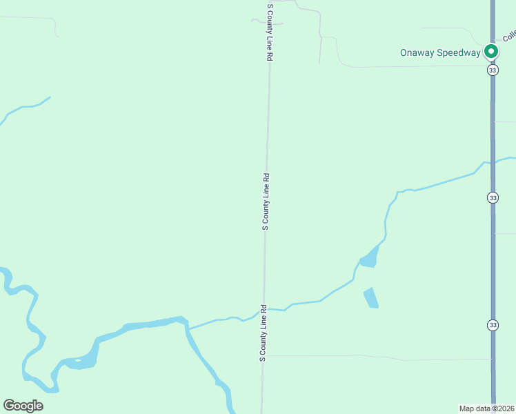 map of restaurants, bars, coffee shops, grocery stores, and more near 8042 South County Line Road in Onaway