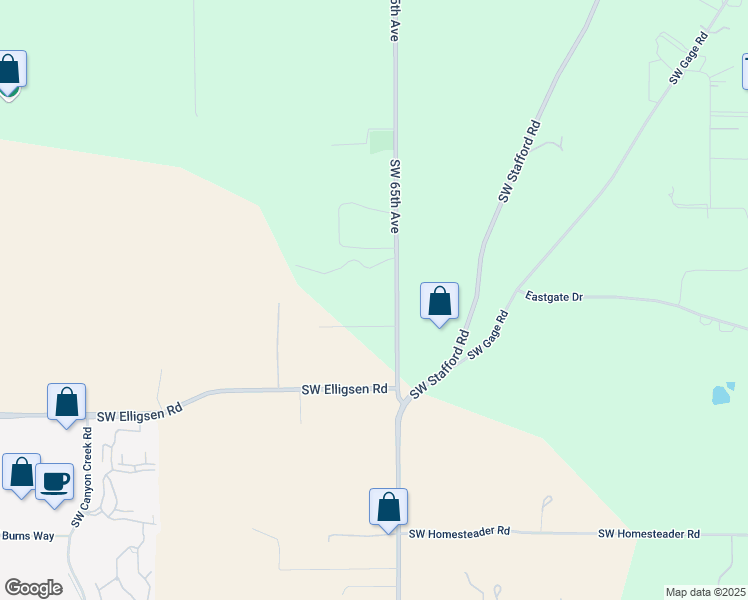 map of restaurants, bars, coffee shops, grocery stores, and more near 6557 Southwest Knollwood Court in Tualatin