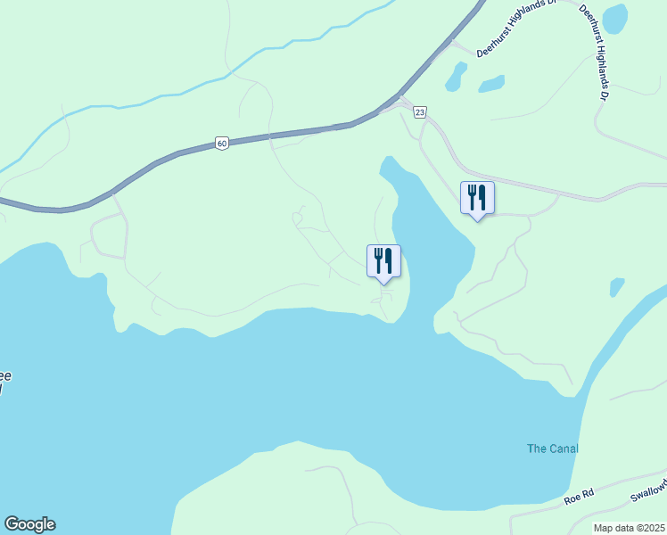 map of restaurants, bars, coffee shops, grocery stores, and more near in Huntsville