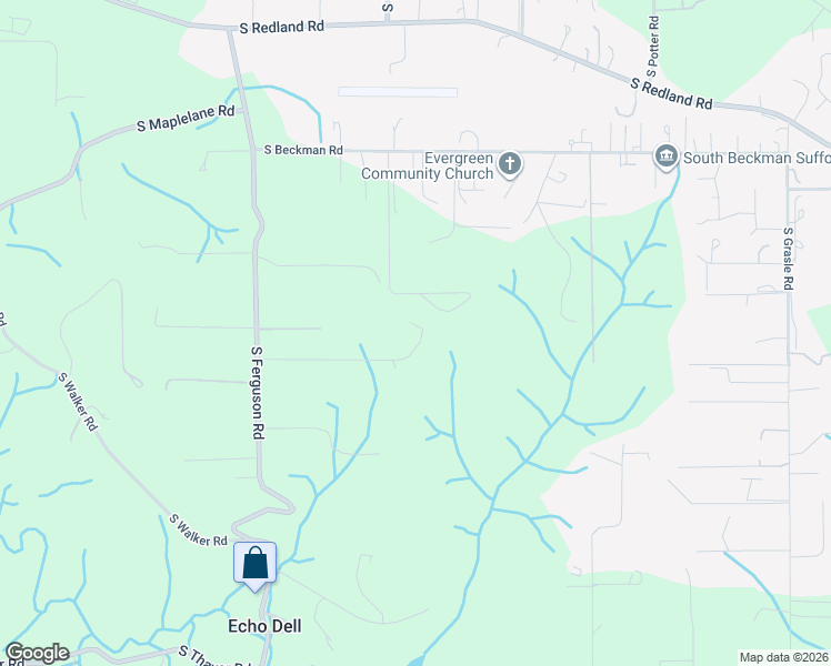map of restaurants, bars, coffee shops, grocery stores, and more near 18380 South Ferguson Road in Oregon City