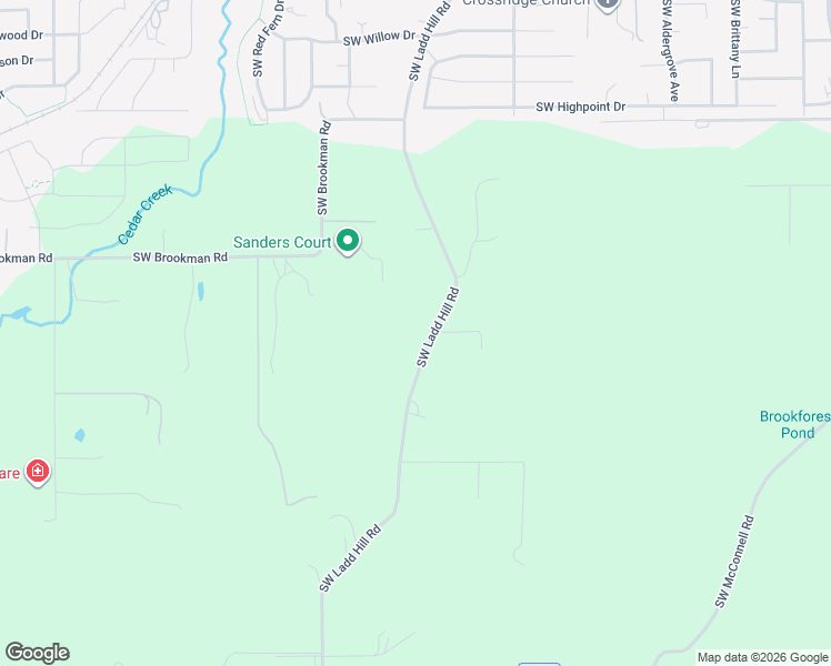 map of restaurants, bars, coffee shops, grocery stores, and more near 24801 Southwest Ladd Hill Road in Sherwood