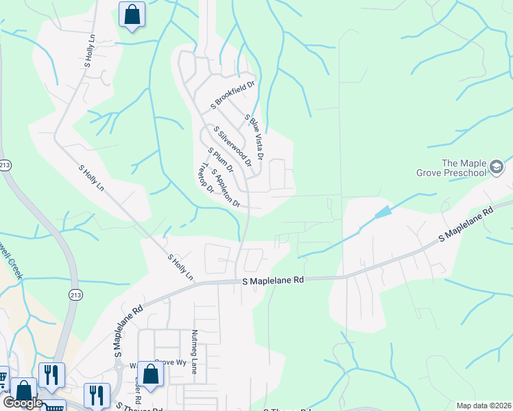map of restaurants, bars, coffee shops, grocery stores, and more near 14919 South Appleton Drive in Oregon City