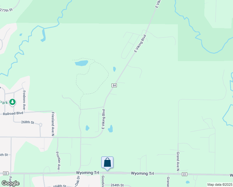 map of restaurants, bars, coffee shops, grocery stores, and more near 6337 East Viking Boulevard in Wyoming