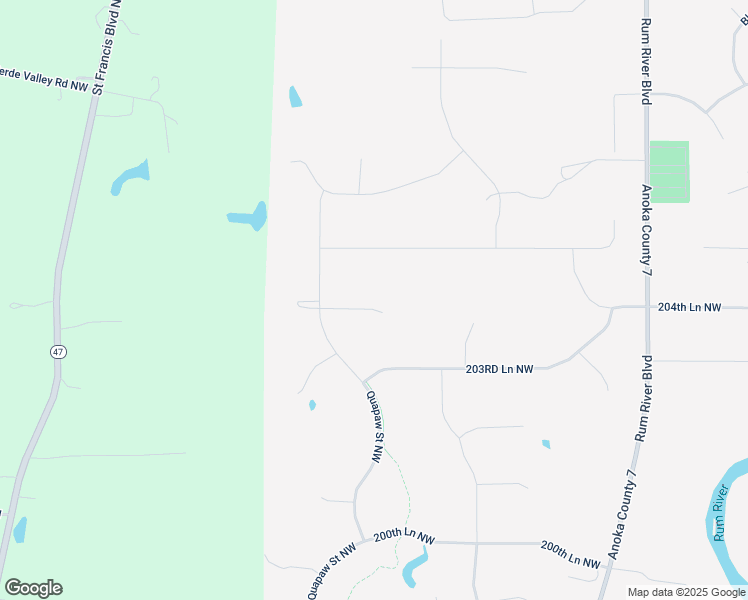 map of restaurants, bars, coffee shops, grocery stores, and more near 4671 204th Lane Northwest in Oak Grove
