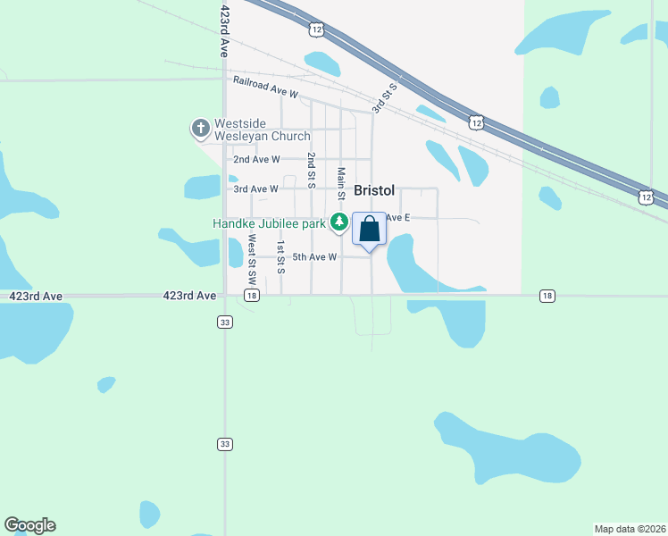 map of restaurants, bars, coffee shops, grocery stores, and more near 506 Main Street in Bristol