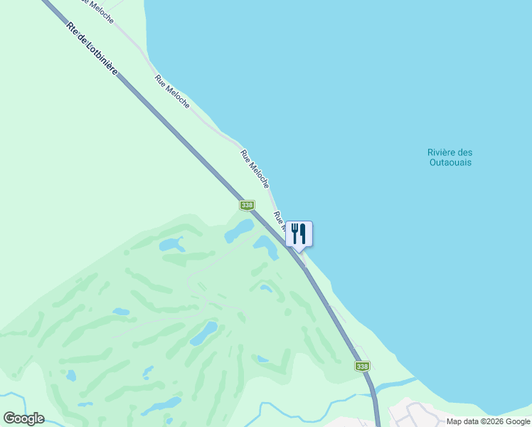 map of restaurants, bars, coffee shops, grocery stores, and more near 288 Rue Meloche in Vaudreuil-Dorion