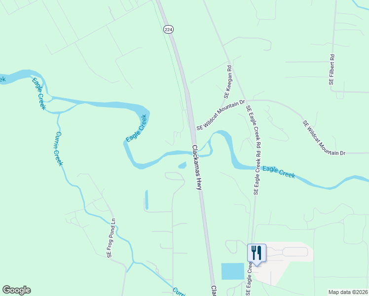 map of restaurants, bars, coffee shops, grocery stores, and more near 24914 Southeast Sweetwater Lane in Eagle Creek