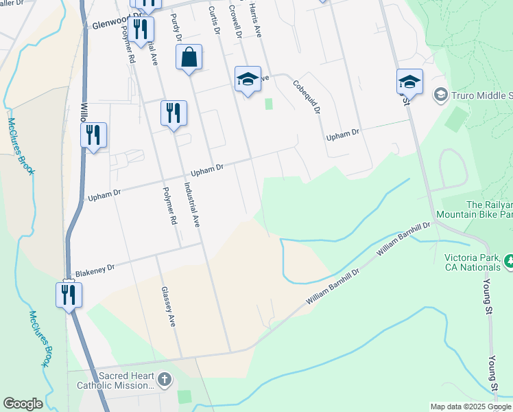 map of restaurants, bars, coffee shops, grocery stores, and more near 224 Curtis Drive in Truro