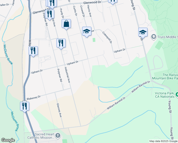 map of restaurants, bars, coffee shops, grocery stores, and more near 212 Curtis Drive in Truro