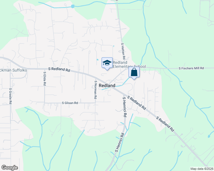 map of restaurants, bars, coffee shops, grocery stores, and more near in Redland