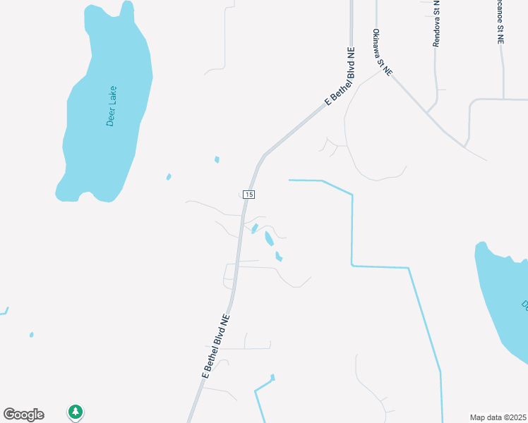 map of restaurants, bars, coffee shops, grocery stores, and more near 20563 East Bethel Boulevard Northeast in East Bethel