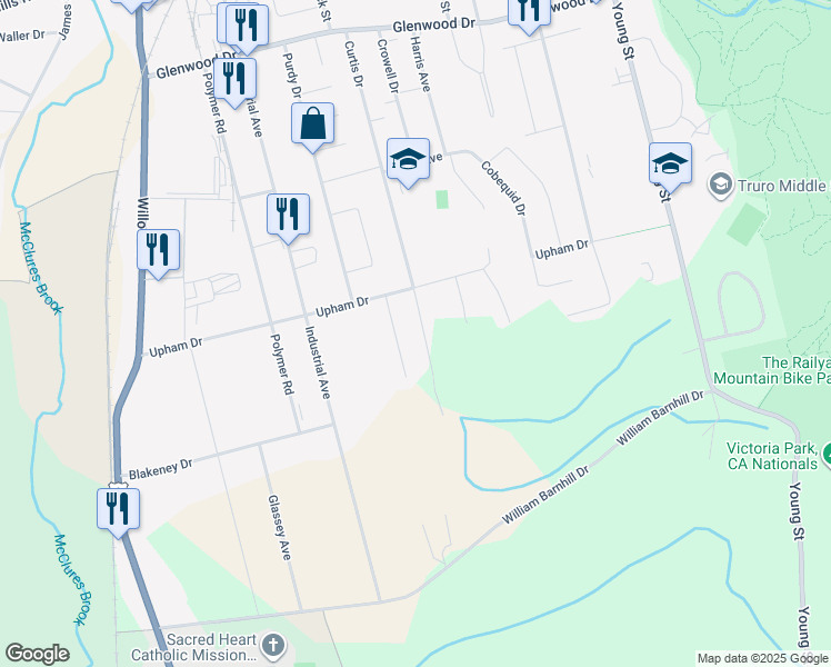 map of restaurants, bars, coffee shops, grocery stores, and more near 204 Curtis Drive in Truro