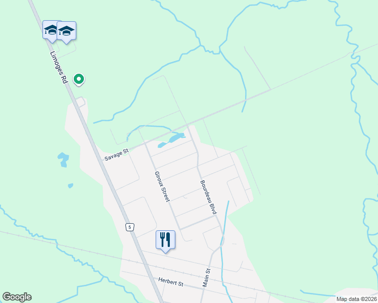 map of restaurants, bars, coffee shops, grocery stores, and more near 90 Brunet Street in The Nation