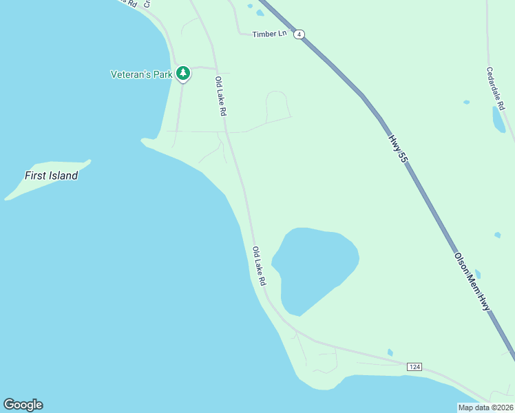 map of restaurants, bars, coffee shops, grocery stores, and more near 15298 Old Lake Road in Paynesville