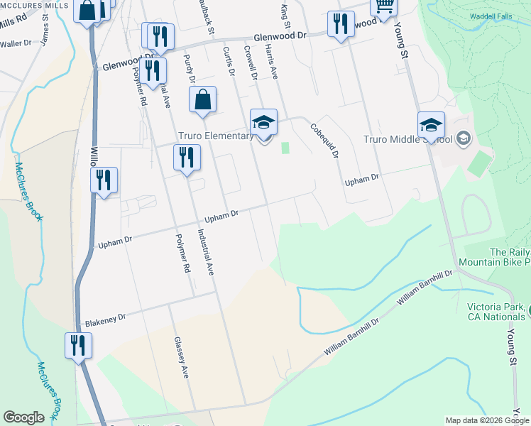 map of restaurants, bars, coffee shops, grocery stores, and more near 188 Curtis Drive in Truro
