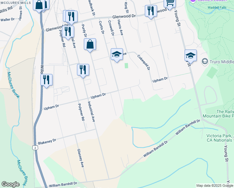 map of restaurants, bars, coffee shops, grocery stores, and more near 212 Curtis Drive in Truro