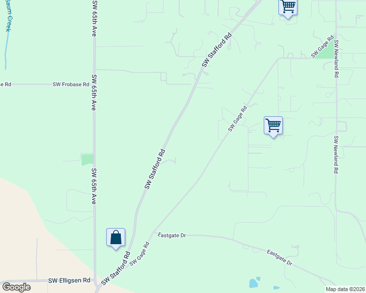 map of restaurants, bars, coffee shops, grocery stores, and more near 24024 Southwest Stafford Road in Tualatin
