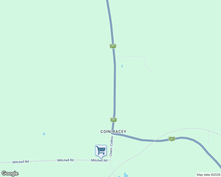 map of restaurants, bars, coffee shops, grocery stores, and more near 3700 Québec 251 in Cookshire-Eaton