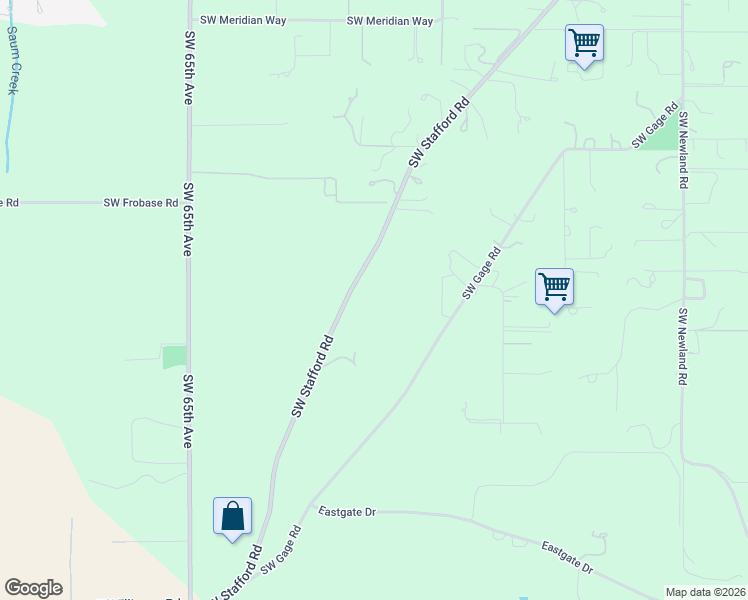 map of restaurants, bars, coffee shops, grocery stores, and more near 24024 Southwest Stafford Road in Tualatin