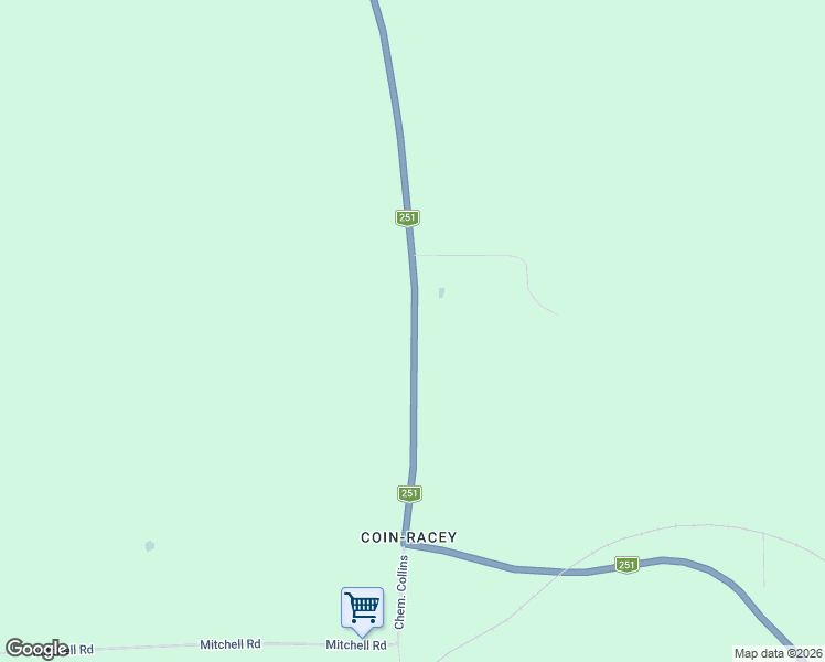 map of restaurants, bars, coffee shops, grocery stores, and more near 3665 Québec 251 in Cookshire-Eaton