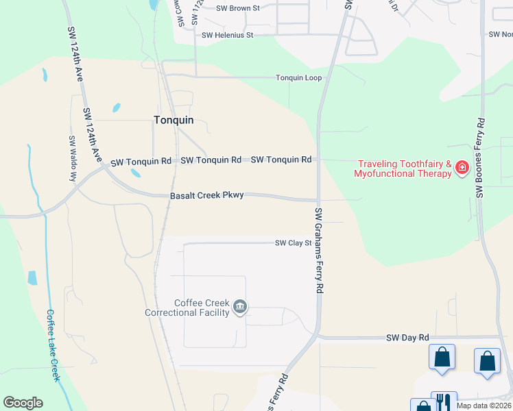 map of restaurants, bars, coffee shops, grocery stores, and more near 10935 Southwest Clay Street in Sherwood
