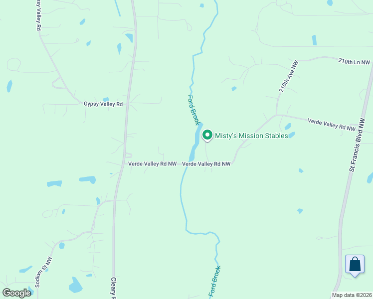 map of restaurants, bars, coffee shops, grocery stores, and more near 5633 Verde Valley Road Northwest in Anoka