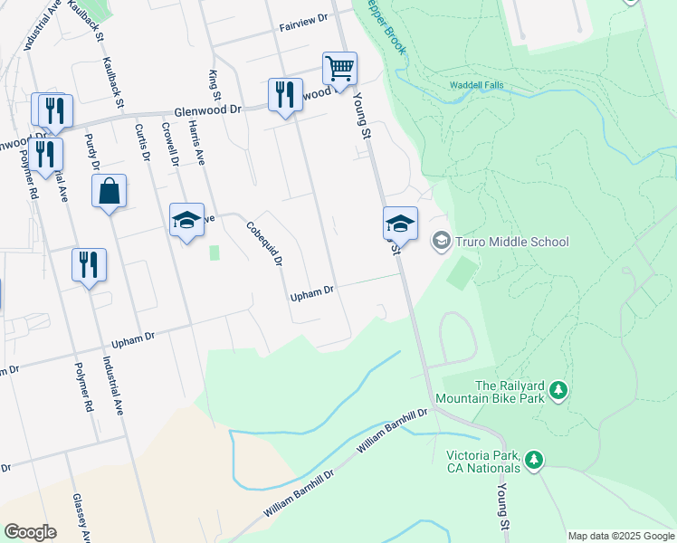 map of restaurants, bars, coffee shops, grocery stores, and more near 461 Pleasant Street in Truro