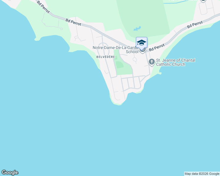 map of restaurants, bars, coffee shops, grocery stores, and more near 26 146e Avenue in Notre-Dame-de-l'Île-Perrot