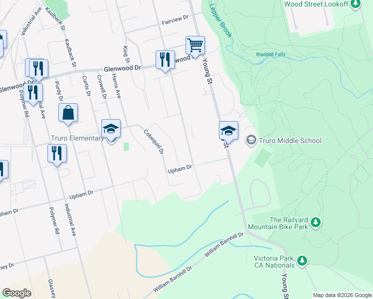map of restaurants, bars, coffee shops, grocery stores, and more near 452 Pleasant Street in Truro