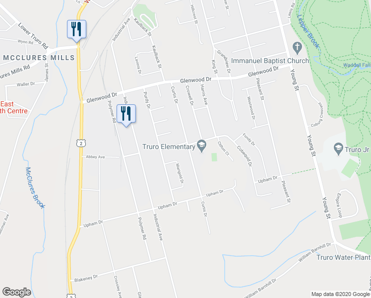 map of restaurants, bars, coffee shops, grocery stores, and more near 102 Curtis Drive in Truro