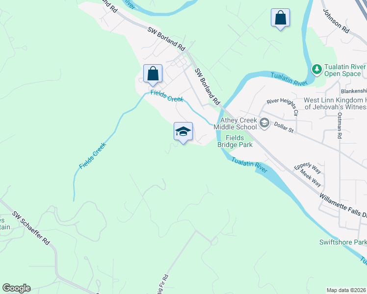 map of restaurants, bars, coffee shops, grocery stores, and more near in West Linn