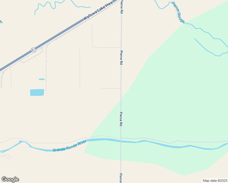 map of restaurants, bars, coffee shops, grocery stores, and more near 62302 Pierce Road in La Grande