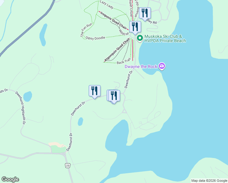 map of restaurants, bars, coffee shops, grocery stores, and more near in Huntsville