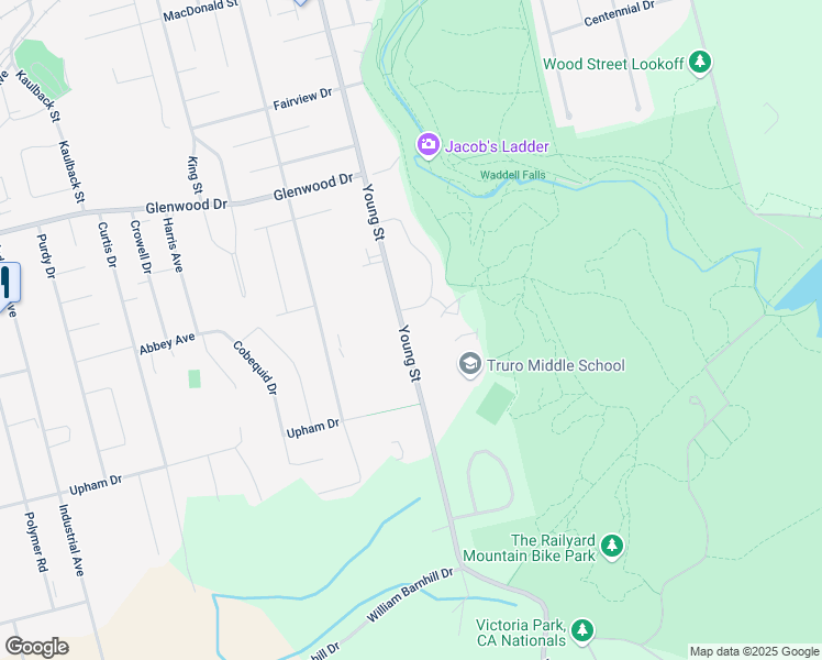 map of restaurants, bars, coffee shops, grocery stores, and more near 427 Young Street in Truro