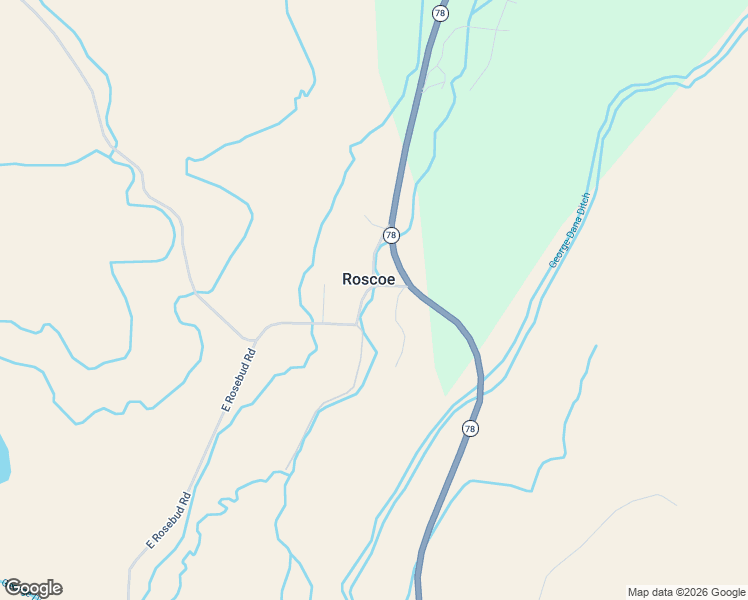 map of restaurants, bars, coffee shops, grocery stores, and more near in Roscoe
