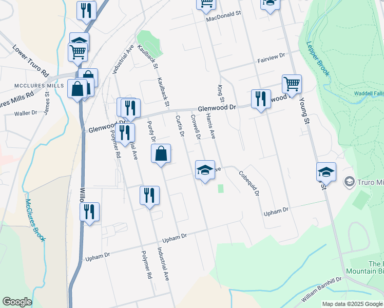 map of restaurants, bars, coffee shops, grocery stores, and more near 59 Curtis Drive in Truro