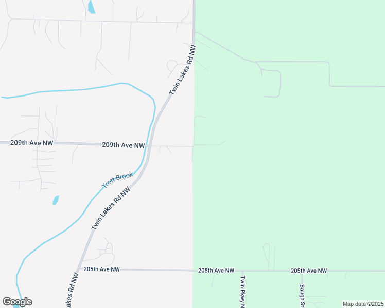 map of restaurants, bars, coffee shops, grocery stores, and more near 9624 209th Avenue Northwest in Elk River