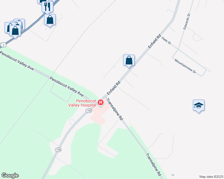 map of restaurants, bars, coffee shops, grocery stores, and more near 55 High St in Lincoln