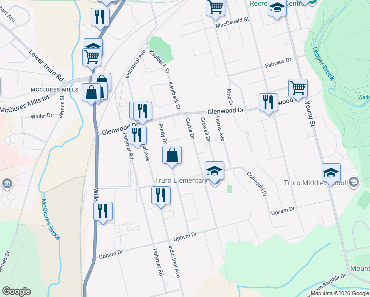 map of restaurants, bars, coffee shops, grocery stores, and more near 23 Aster Place in Truro