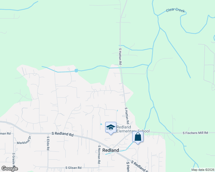 map of restaurants, bars, coffee shops, grocery stores, and more near 18220 South Shiloh Lane in Oregon City