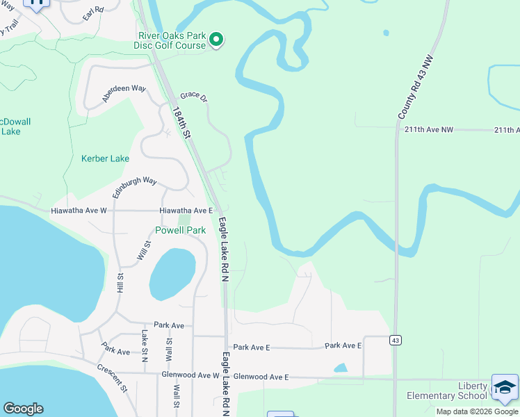 map of restaurants, bars, coffee shops, grocery stores, and more near in Big Lake