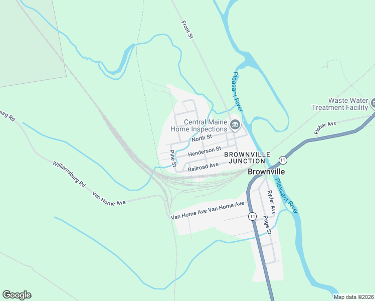 map of restaurants, bars, coffee shops, grocery stores, and more near in Brownville