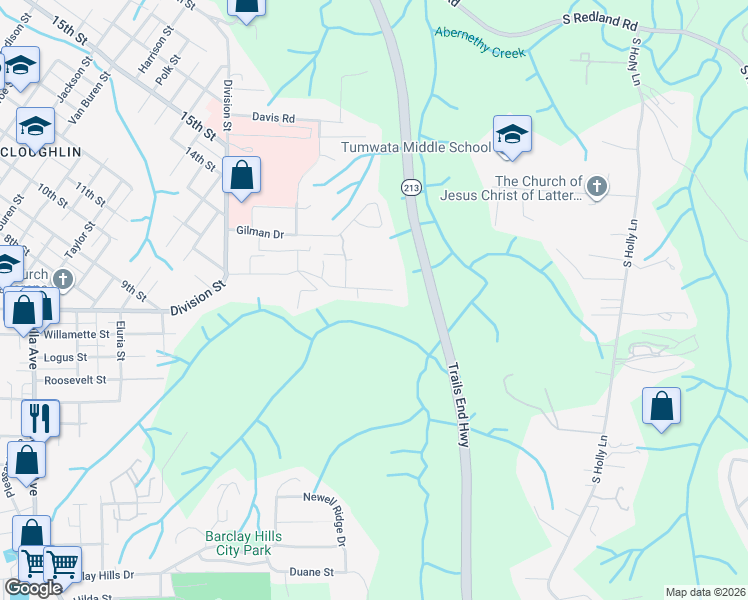 map of restaurants, bars, coffee shops, grocery stores, and more near 330 Morton Road in Oregon City