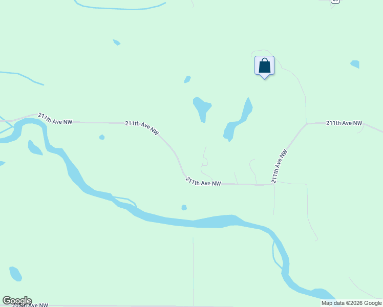 map of restaurants, bars, coffee shops, grocery stores, and more near 17124 211th Avenue Northwest in Big Lake