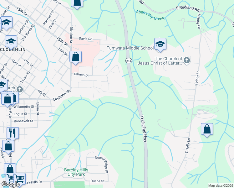 map of restaurants, bars, coffee shops, grocery stores, and more near 330 Morton Road in Oregon City