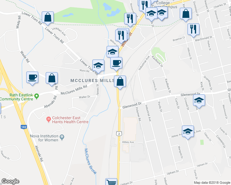 map of restaurants, bars, coffee shops, grocery stores, and more near 362 Willow Street in Truro