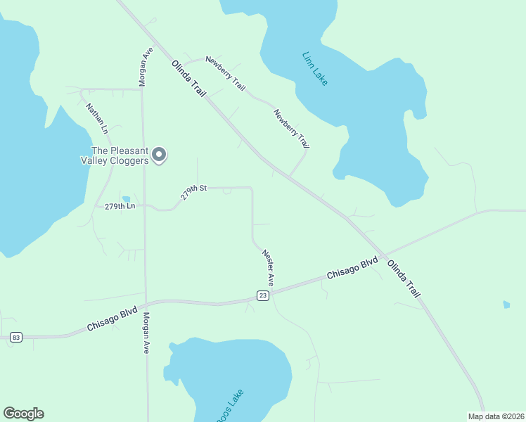 map of restaurants, bars, coffee shops, grocery stores, and more near 13640 Nester Court in Lindstrom